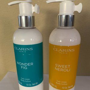 TWO New Clarins Body Lotion, 10 oz.